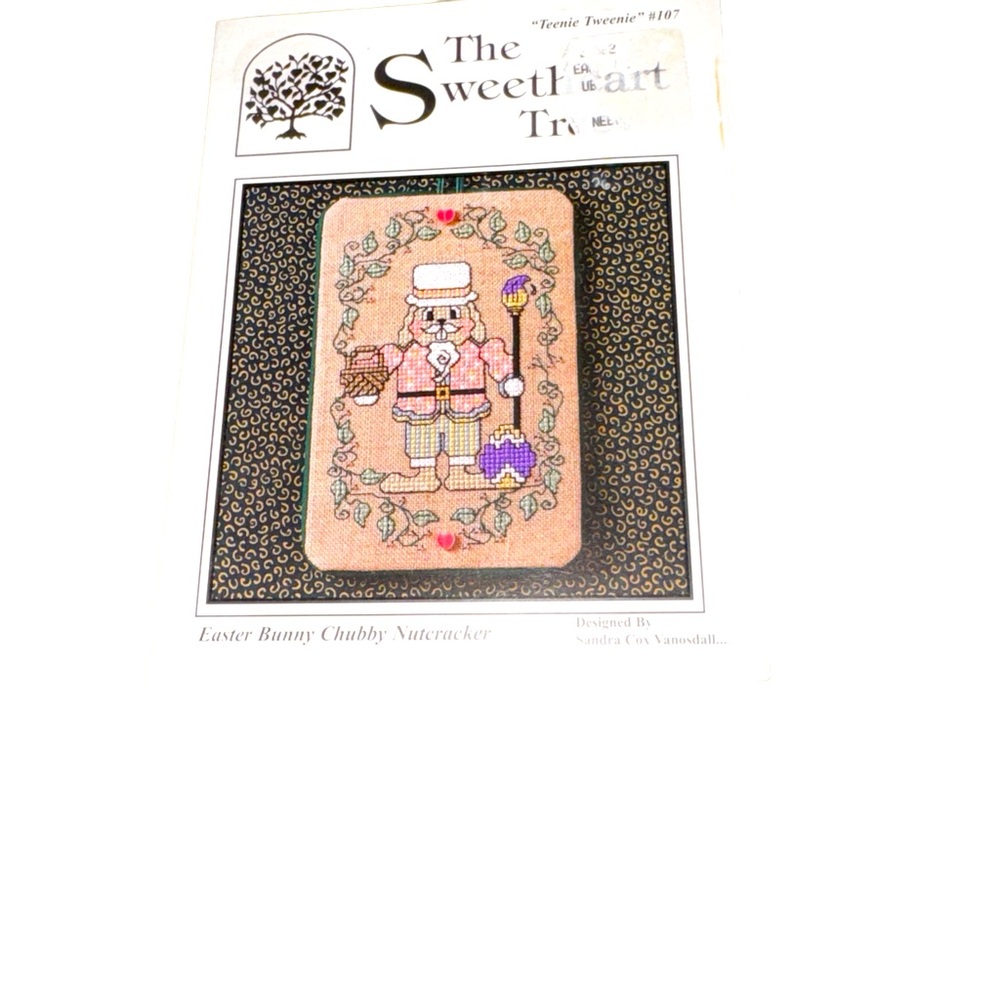 The Sweetheart Tree Teenie Weenie 107 Easter Bunny Chubby Nutcracker With Hearts